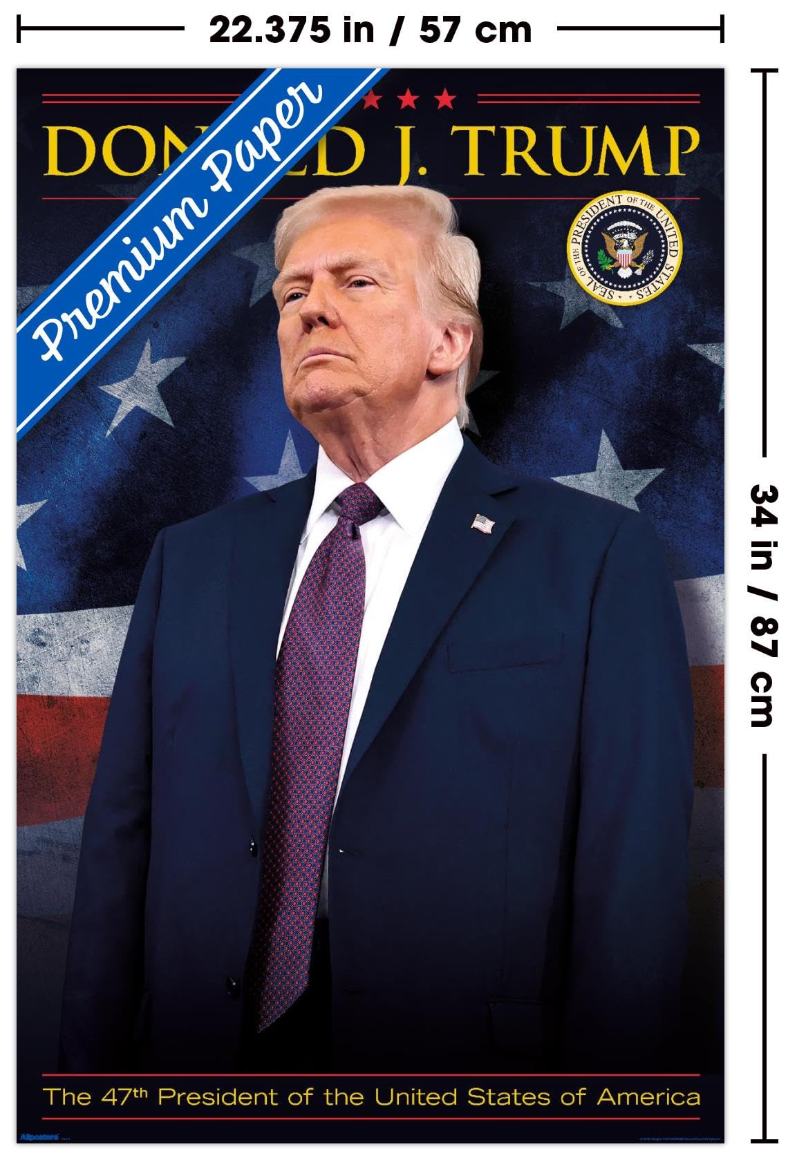 Amazon.com: President Donald Trump - 47th President Wall Poster